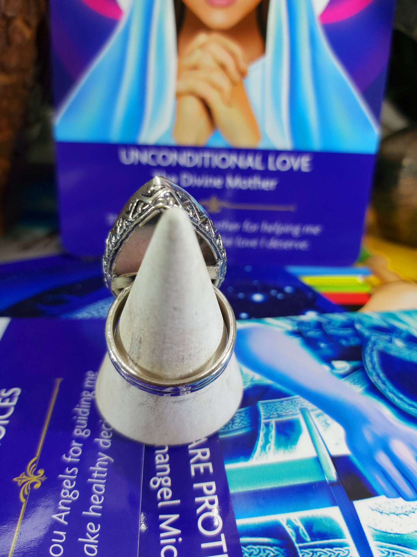 Rhodonite Self-Worth Ring Size US 8 (E190)