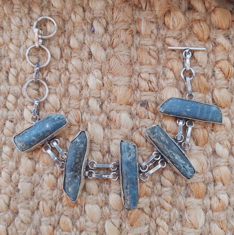 Kyanite Third Eye Chakra Bracelet 17 cm (E1947)