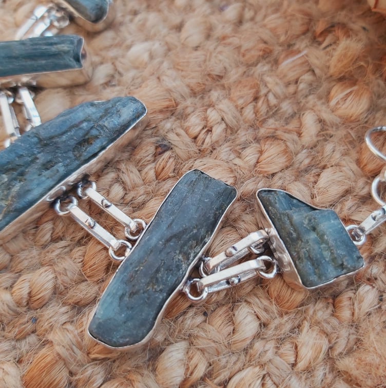 Kyanite Third Eye Chakra Bracelet 19 cm (E1949)