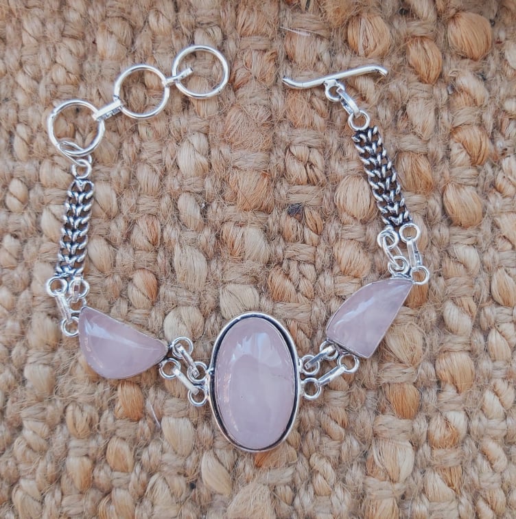 Rose Quartz True Love Bracelet 22 cm (E1955)