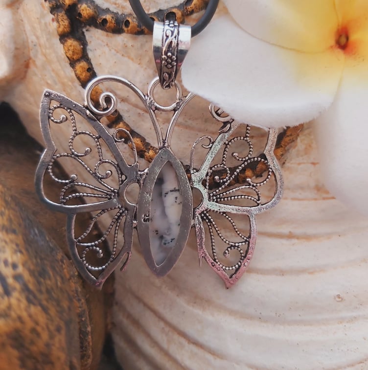 Dendritic Opal Acceptance Pendant (E2002)