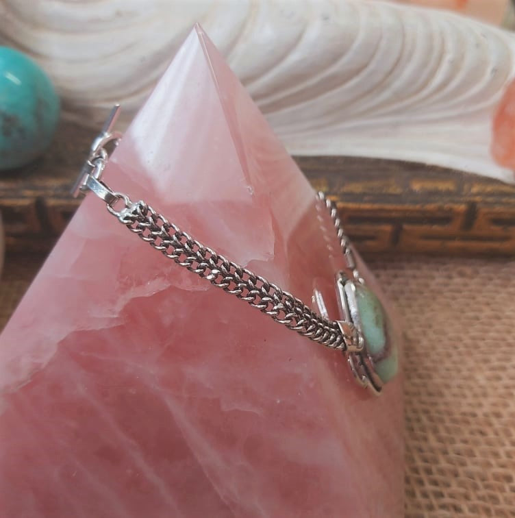 Chrysoprase Forgiveness Gemstone Bracelet 20 cm (E2251)