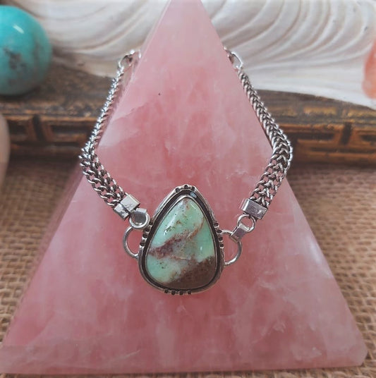 Chrysoprase Forgiveness Gemstone Bracelet 20 cm (E2251)