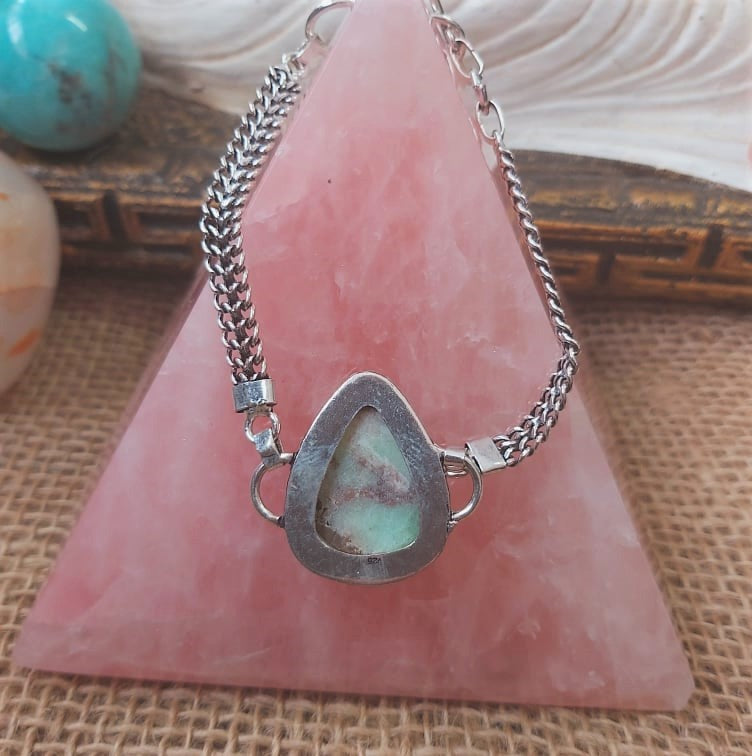 Chrysoprase Forgiveness Gemstone Bracelet 20 cm (E2251)