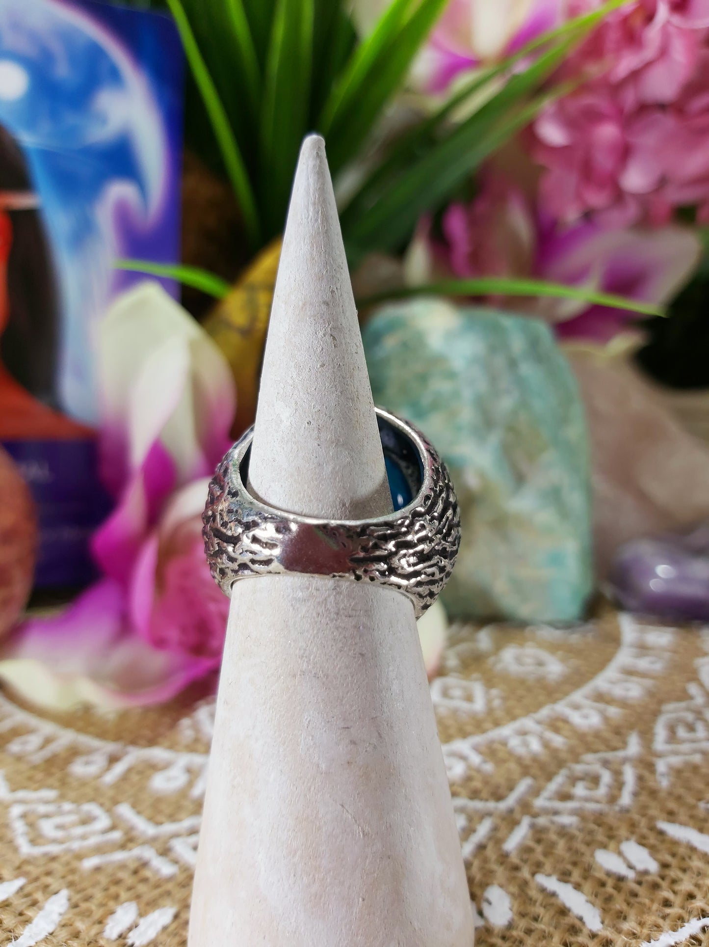 Agate Well Being Ring Size US 8 (E236)