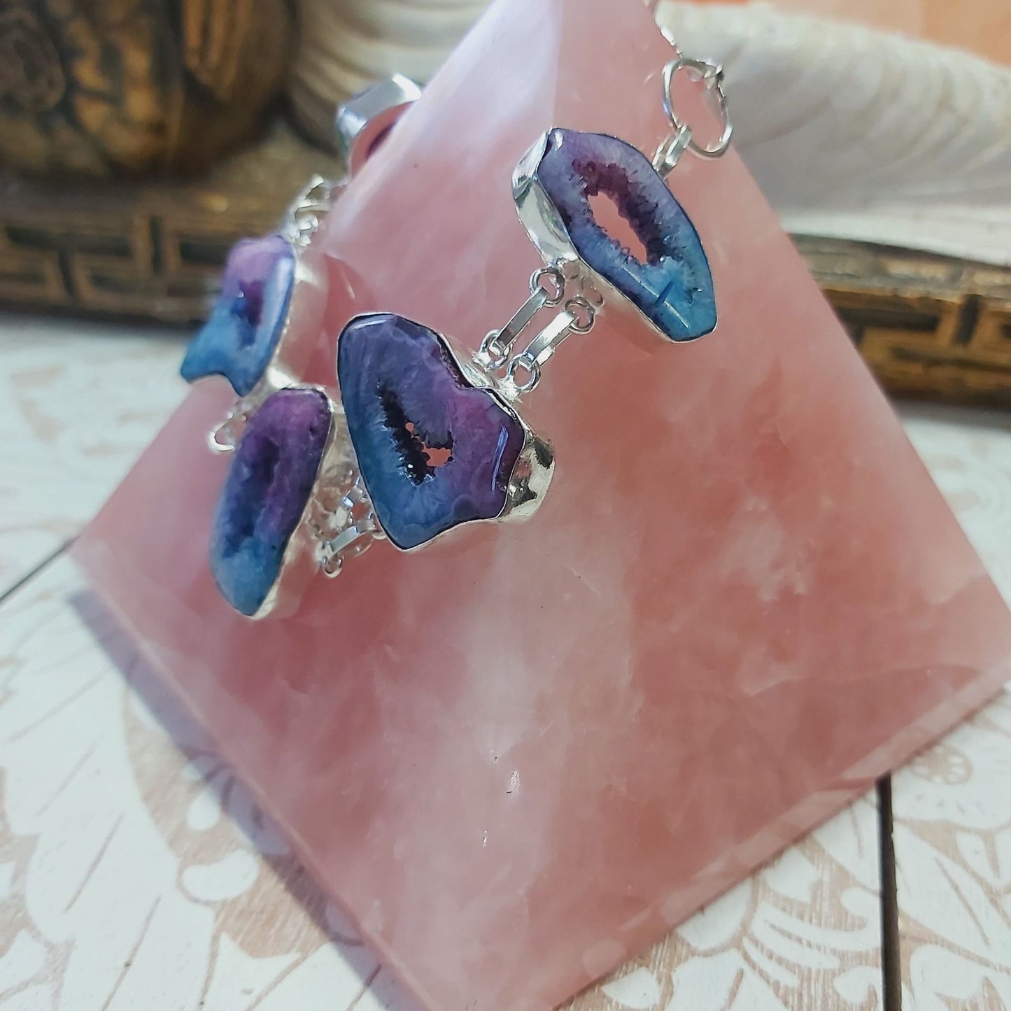 Agate Psychic Gemstone Bracelet 20 cm (E2481)