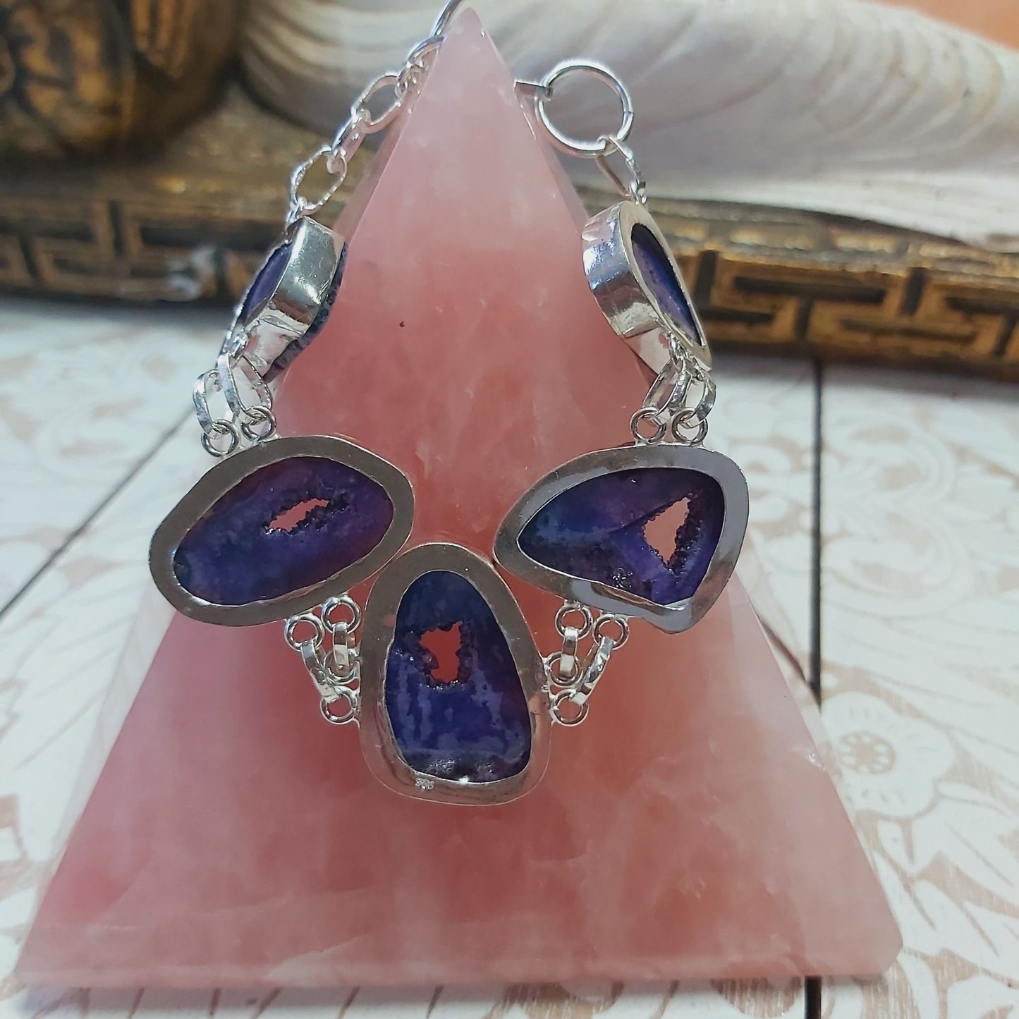 Agate Psychic Gemstone Bracelet 19 cm (E2482)