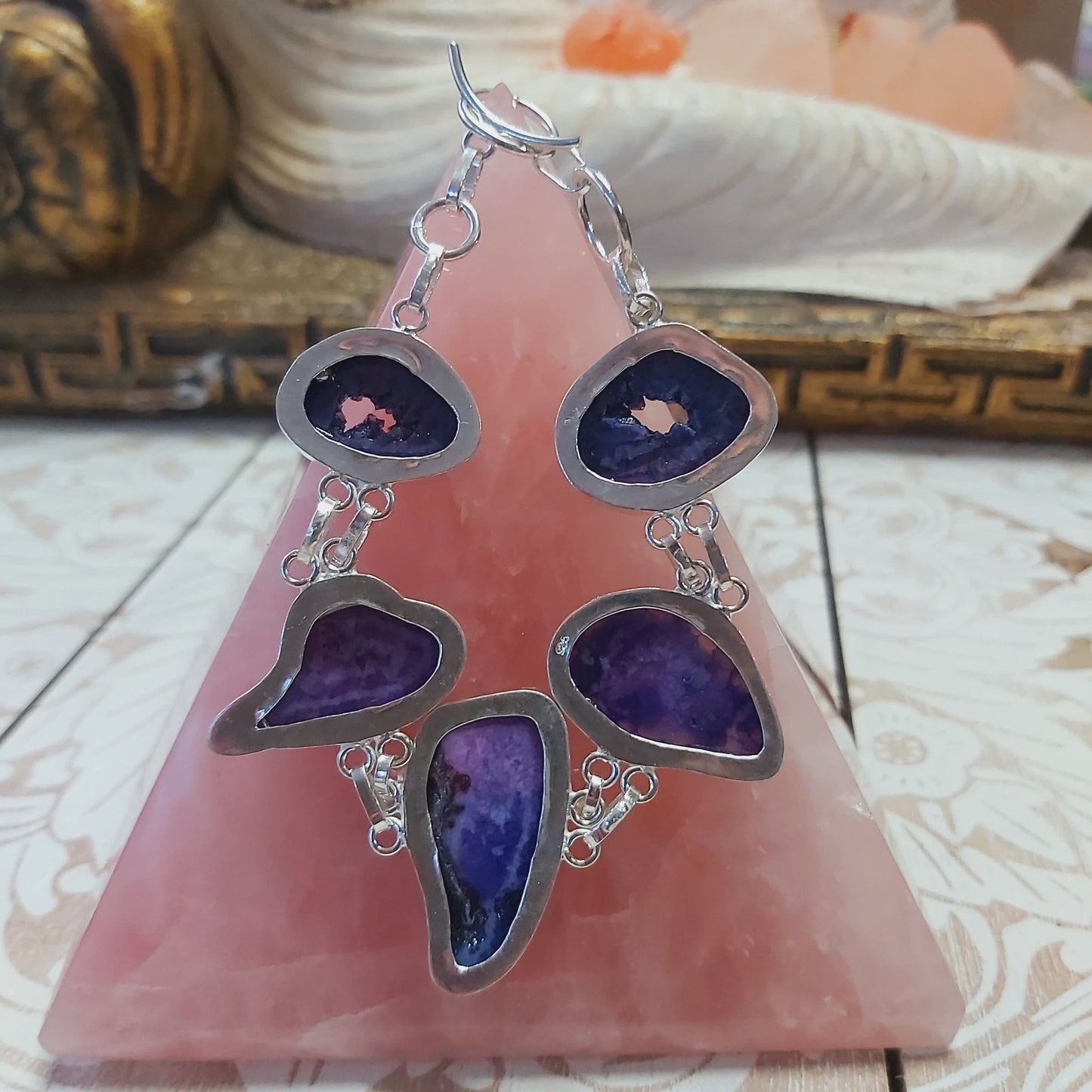 Agate Psychic Gemstone Bracelet 19 cm (E2483)