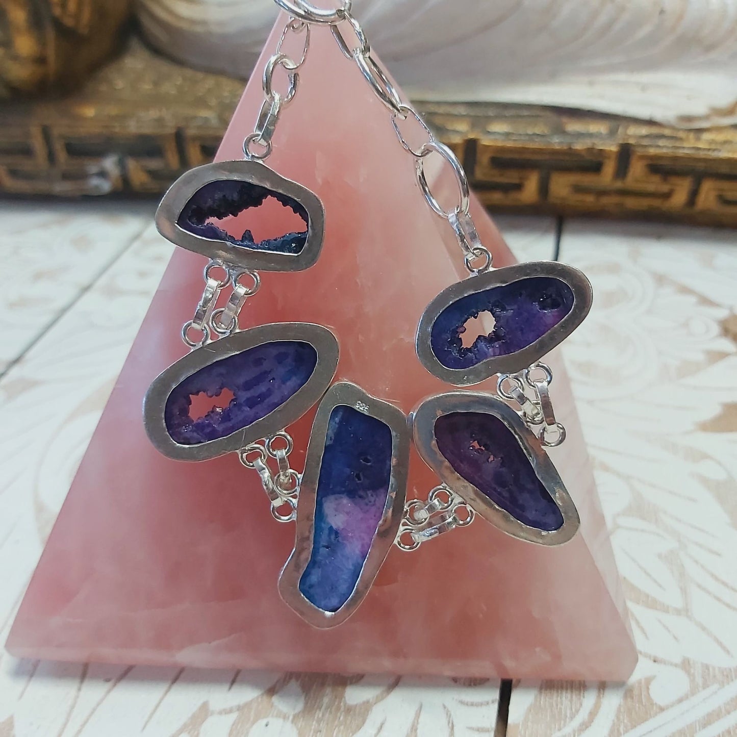 Agate Psychic Gemstone Bracelet 19 cm (E2484)