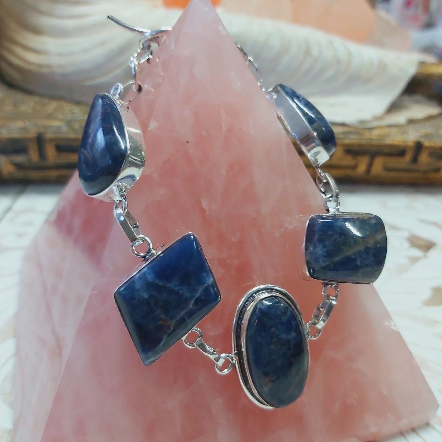 Sodalite Intuition Gemstone Bracelet 22 cm (E2488)