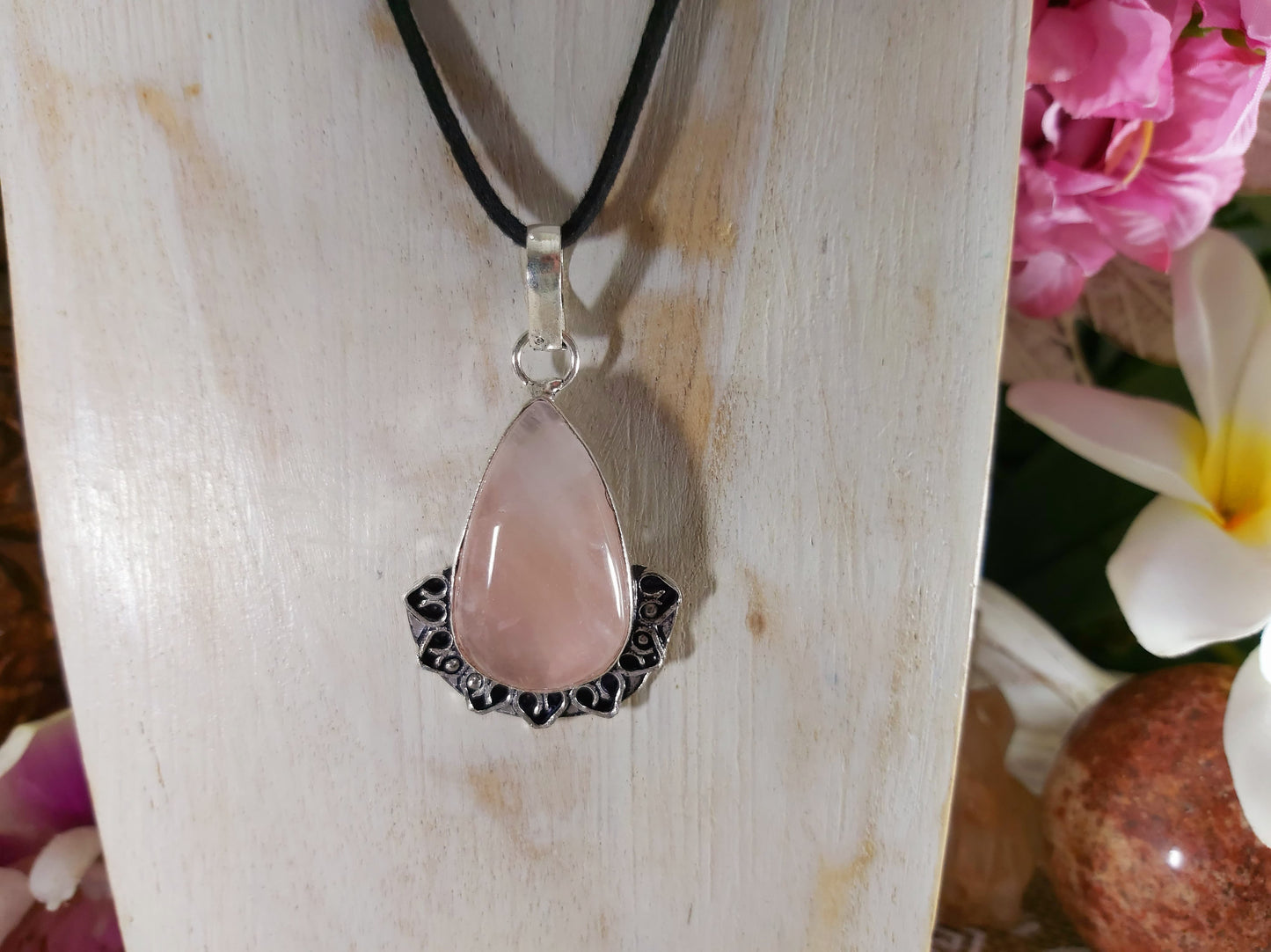 Rose Quartz True Love Pendant (E383)