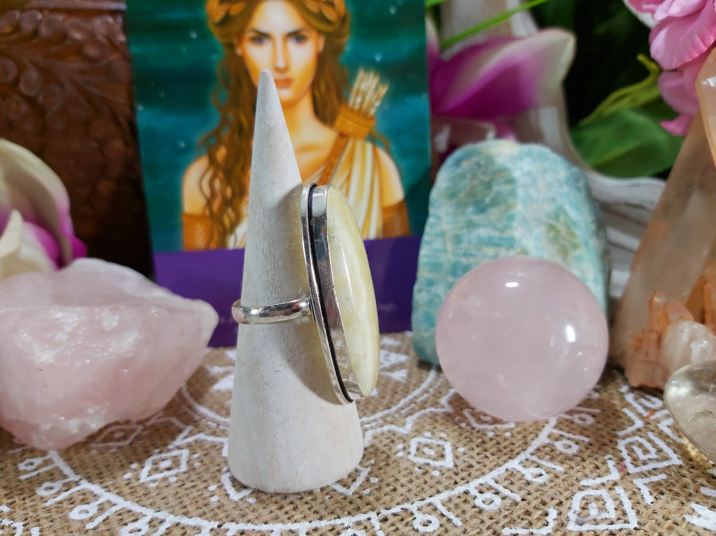 Agate Wellbeing Ring Size US 9.5 (E504)