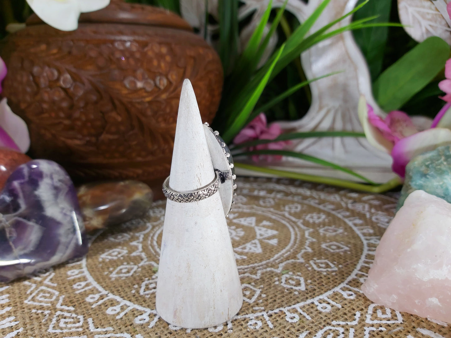 Labradorite Inner Spirit Gemstone Ring Size US 7 (E576)