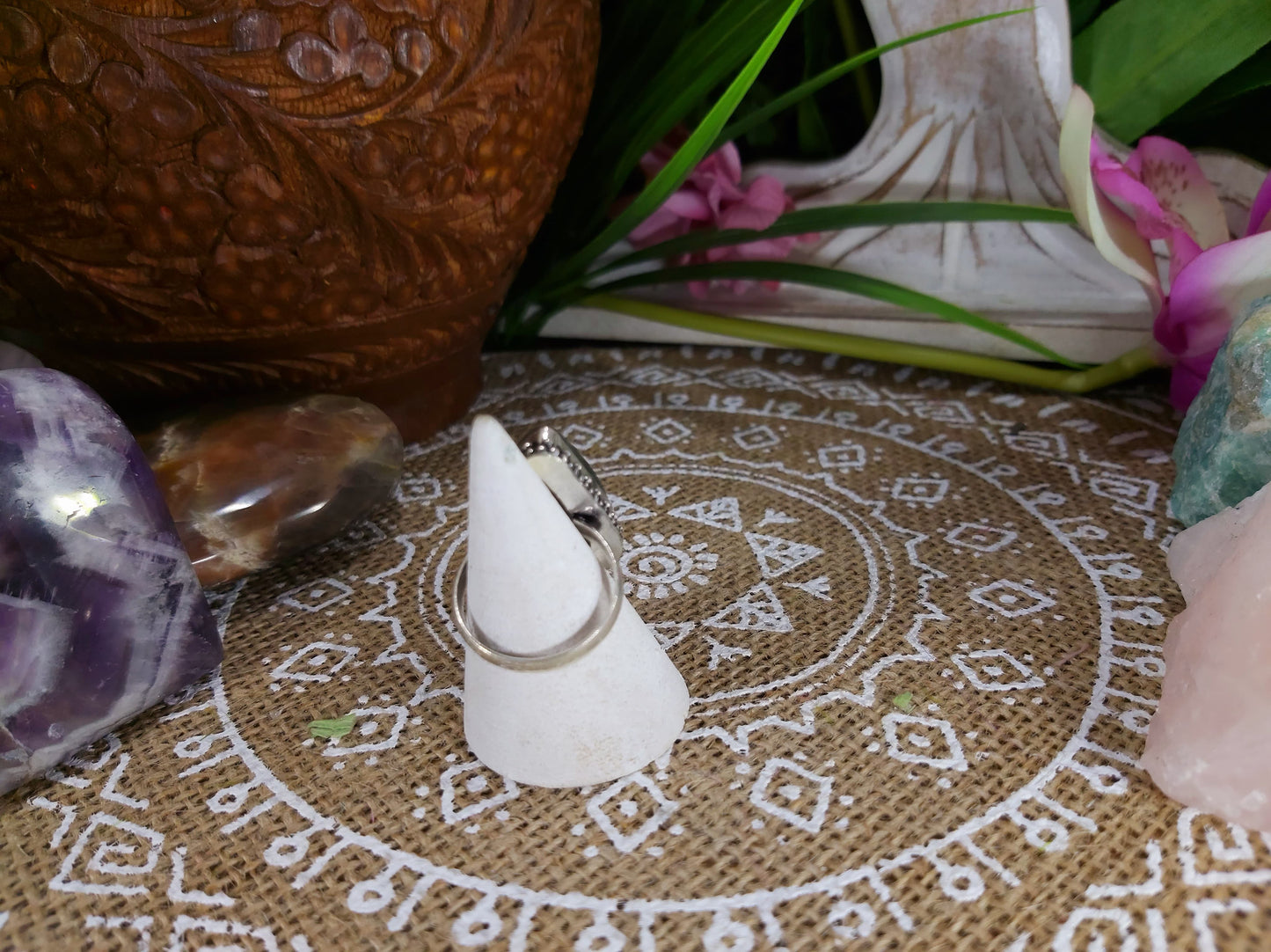 Labradorite Self Discovery Gemstone Ring Size US 9 (E594)