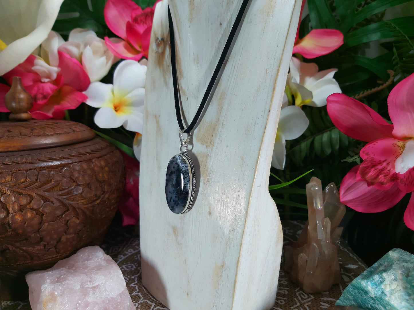 Dendritic Opal Hope Pendant (E656)