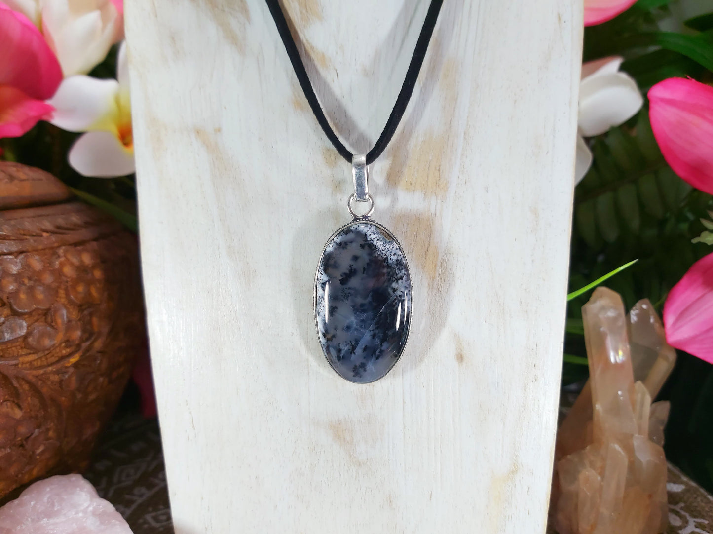 Dendritic Opal Hope Pendant (E656)