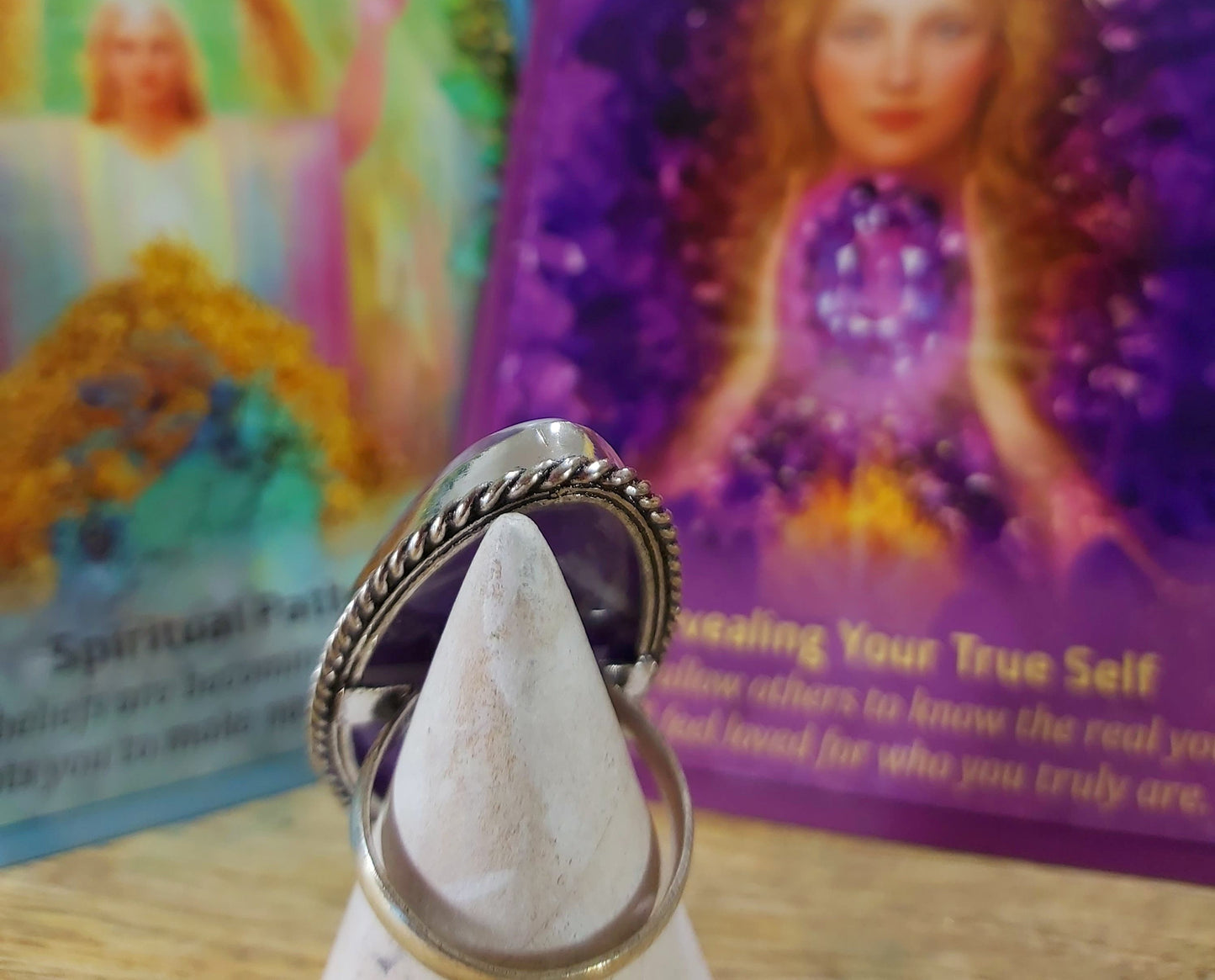 Amethyst Clarity & Wisdom Ring Size US 7.5 (E66)