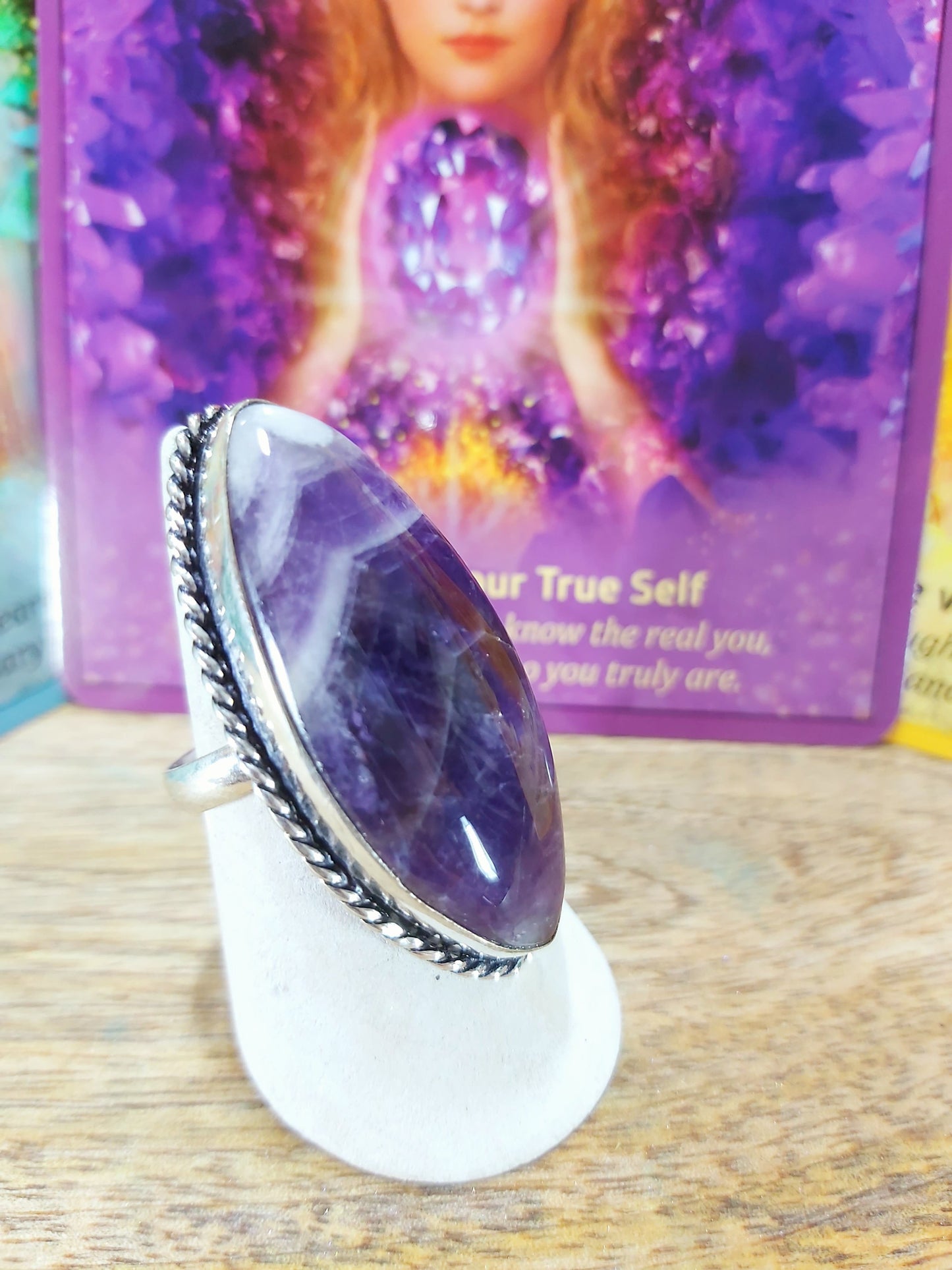Amethyst Clarity & Wisdom Ring Size US 7.5 (E66)