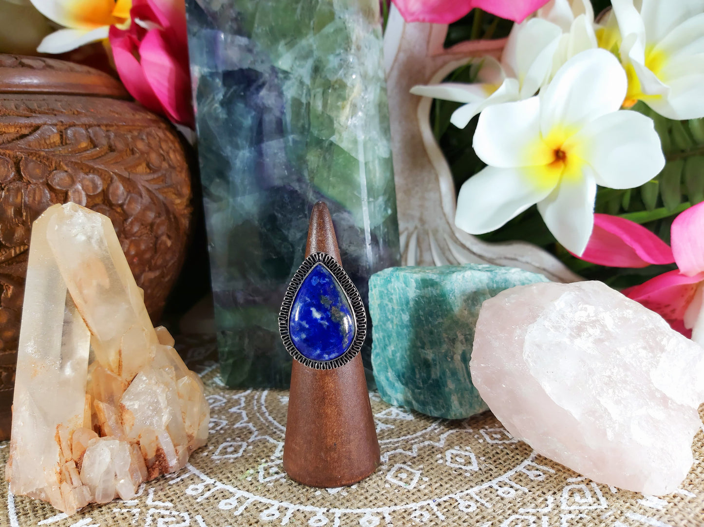 Lapis Lazuli Self Expression Ring Size US 6 (E704)