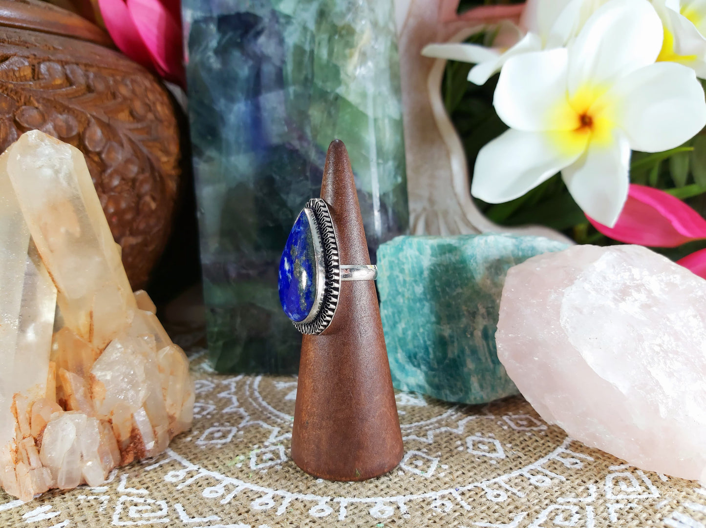 Lapis Lazuli Self Expression Ring Size US 6 (E704)