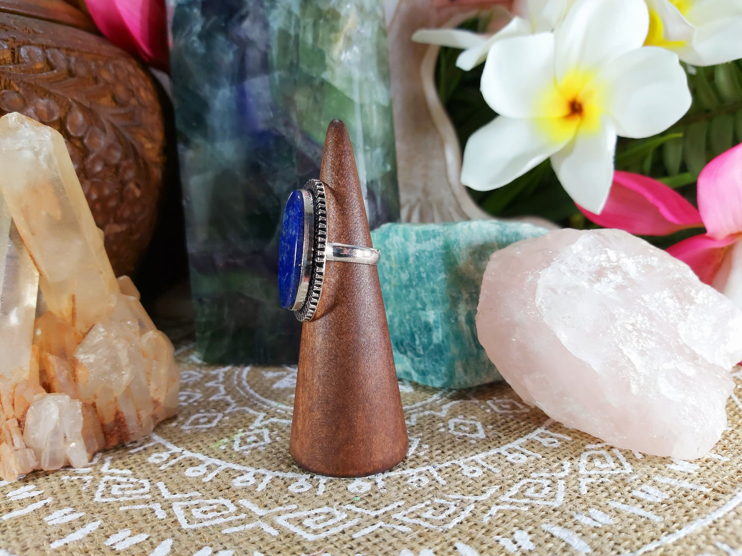 Lapis Lazuli Self Expression Ring Size US 6 (E705)