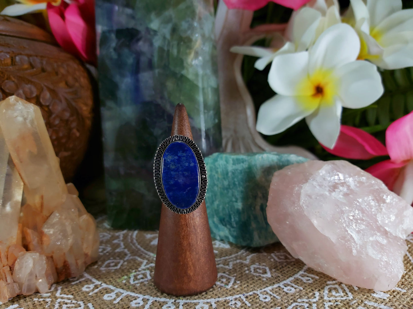 Lapis Lazuli Self Expression Ring Size US 6 (E705)