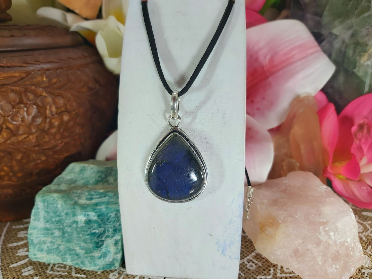 Labradorite Psychic Protection Pendant (E892)