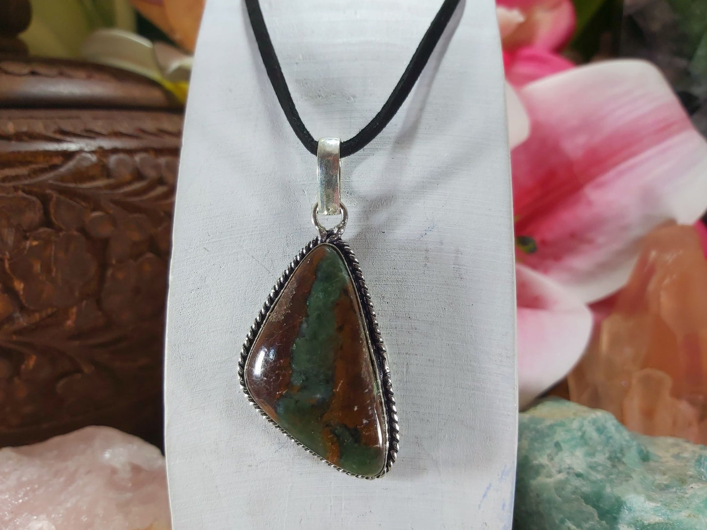 Chrysoprase Forgiveness Pendant (E968)