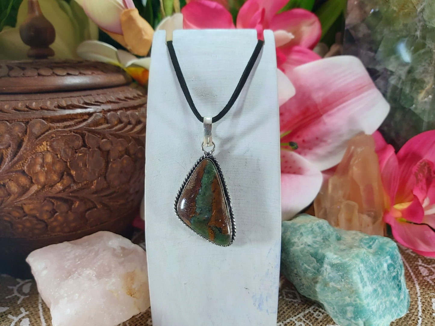 Chrysoprase Forgiveness Pendant (E968)