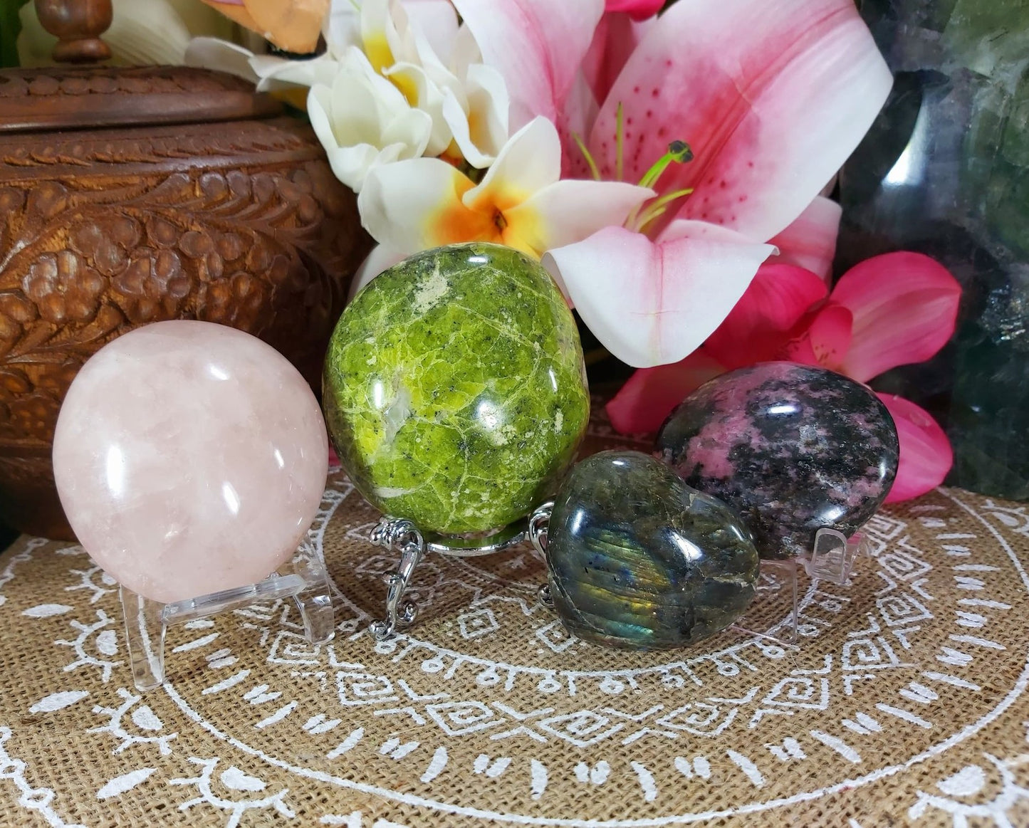 Third Eye & Heart Chakra Crystal Pack Of 4 (#3)