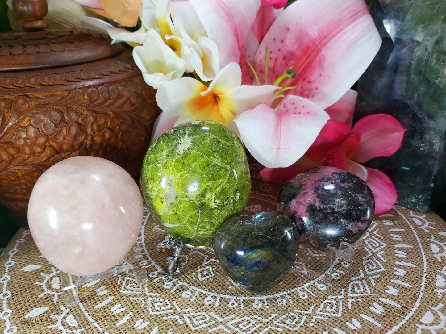 Third Eye & Heart Chakra Crystal Pack Of 4 (#3)