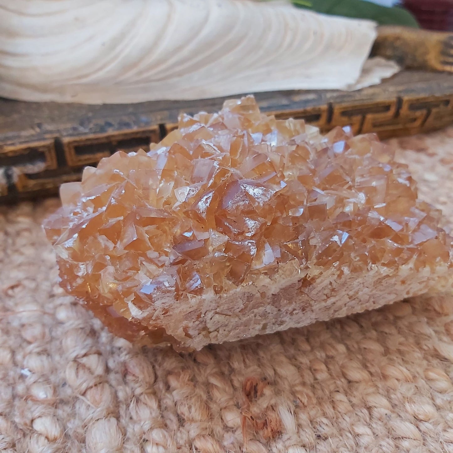 Honey Calcite Clarity Crystal 797 gms (GEM138)