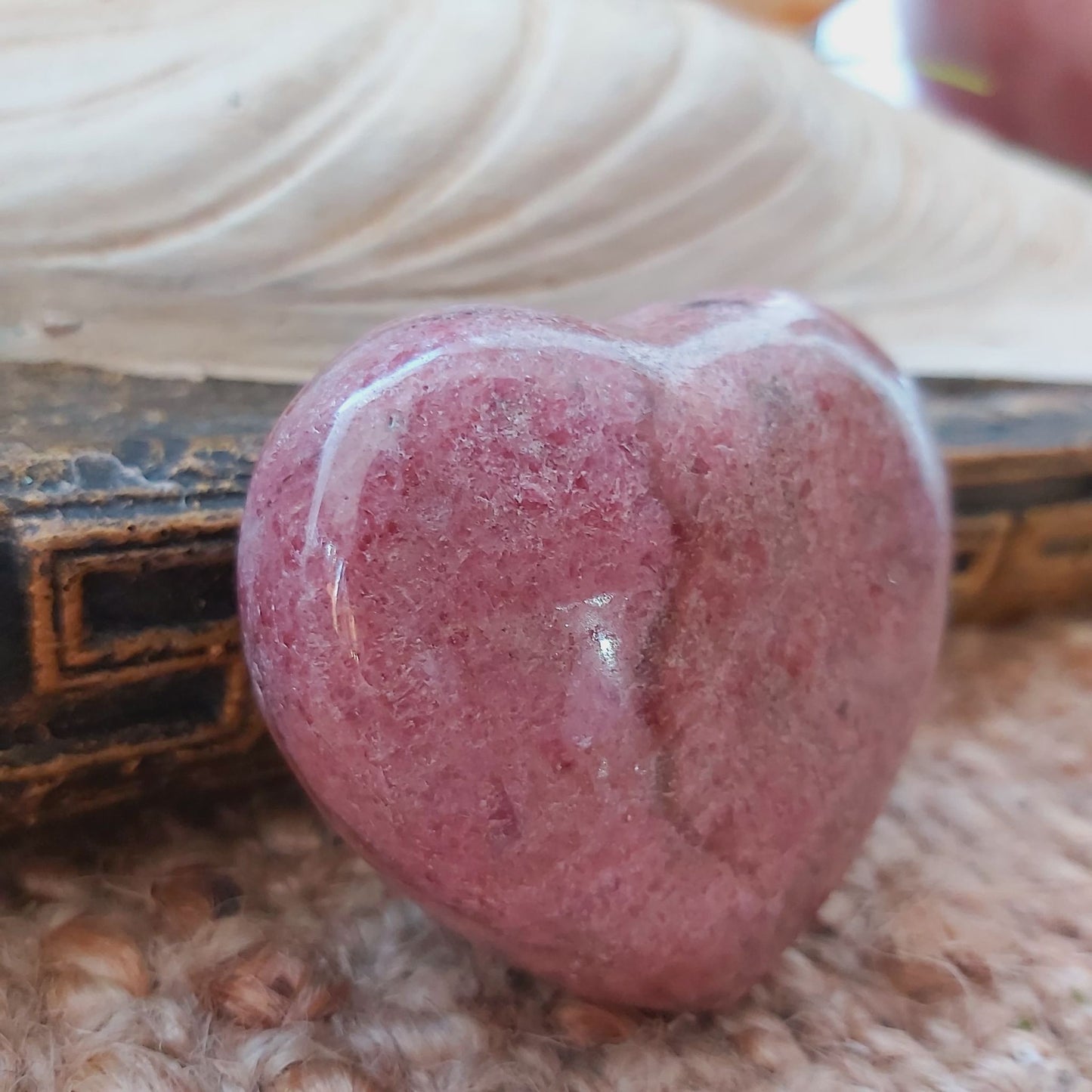 Rhodonite Heart Crystal 182 gms (GEM148)