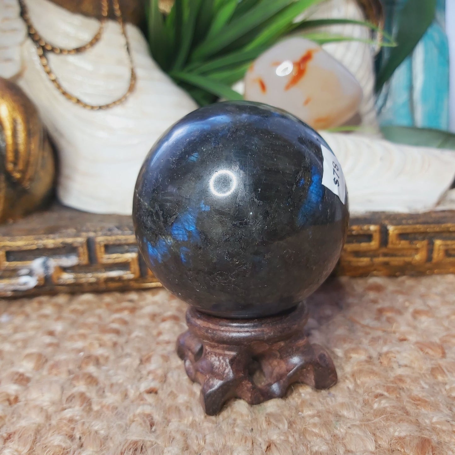 Labradorite Psychic Sphere Crystal 429 gms (GEM164)