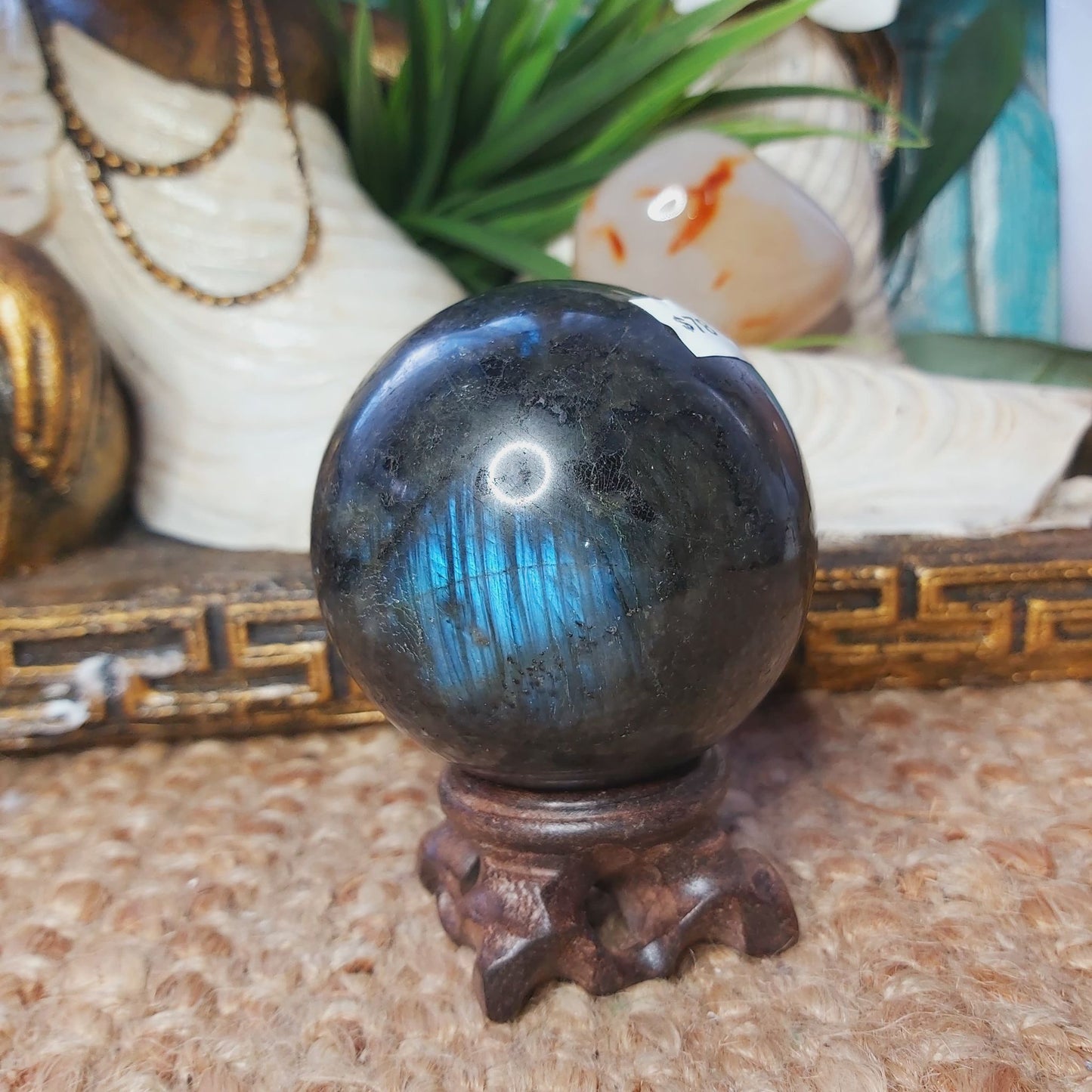 Labradorite Psychic Sphere Crystal 429 gms (GEM164)