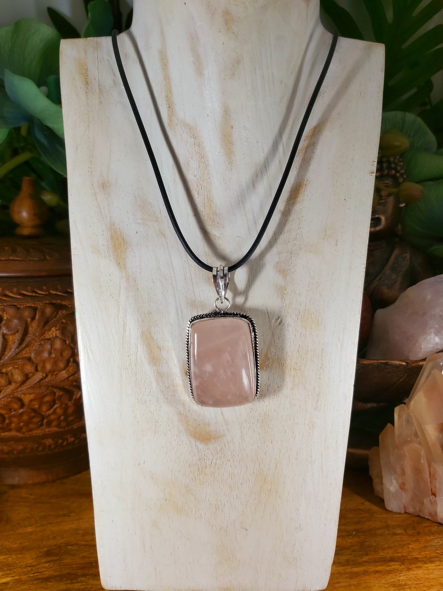 Rose Quartz True Love Pendant (E135)