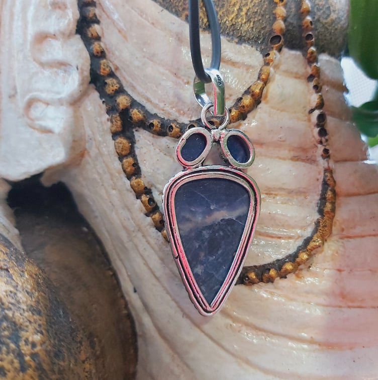 Sodalite Self-Acceptance Gemstone Pendant (E2117)