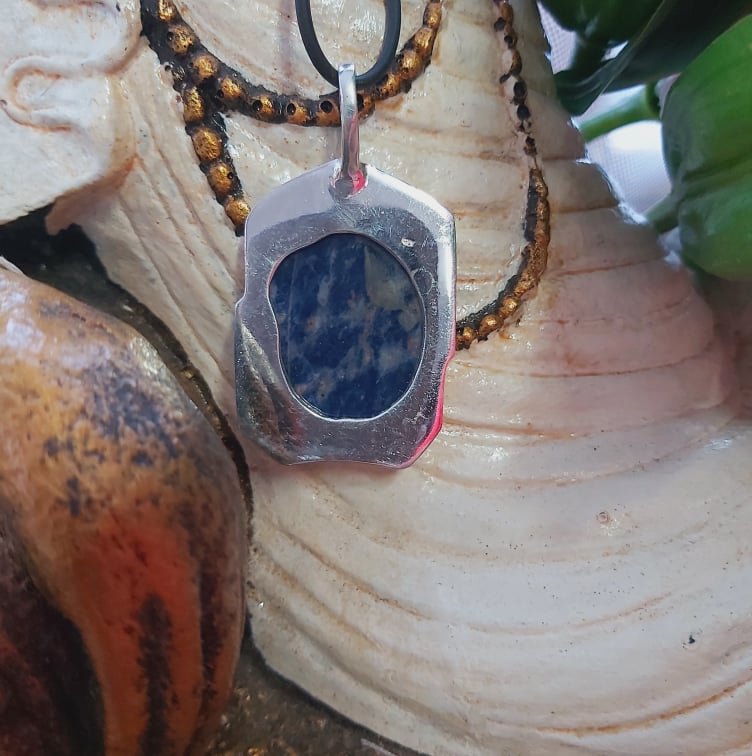 Sodalite Self-Acceptance Gemstone Pendant (E2121)