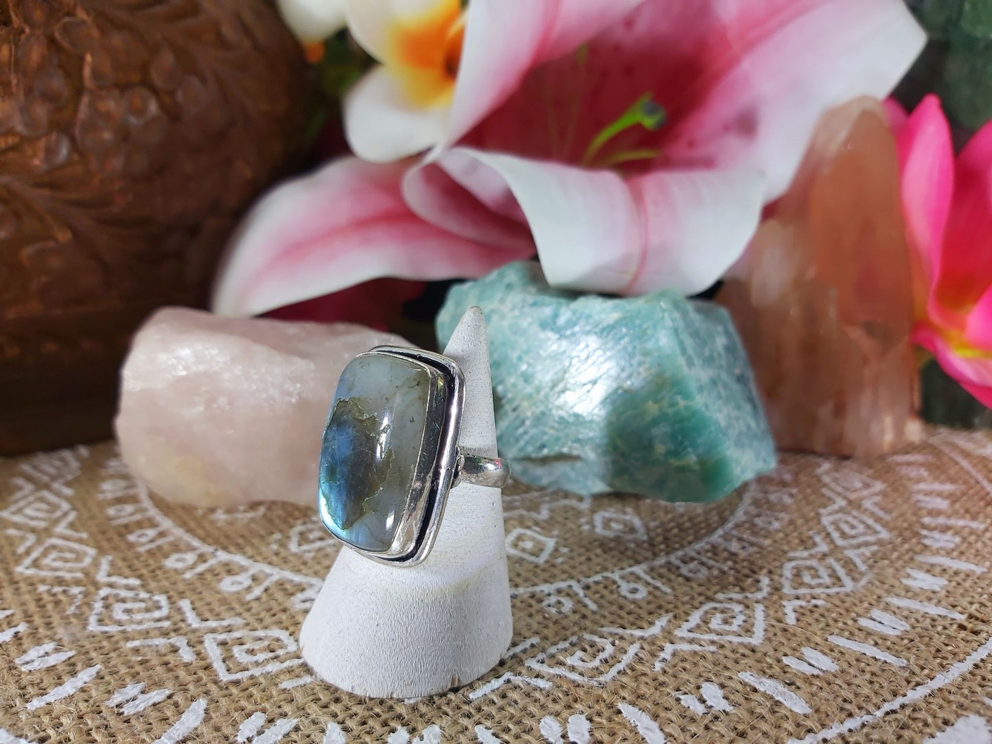 Labradorite Inner Spirit Gemstone Ring Size US 6 (937)