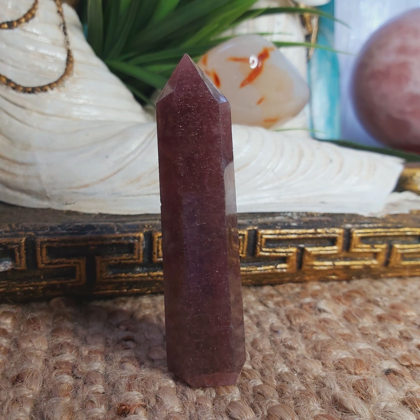 Strawberry Quartz Joyful Crystal 96 gms (GEM103)