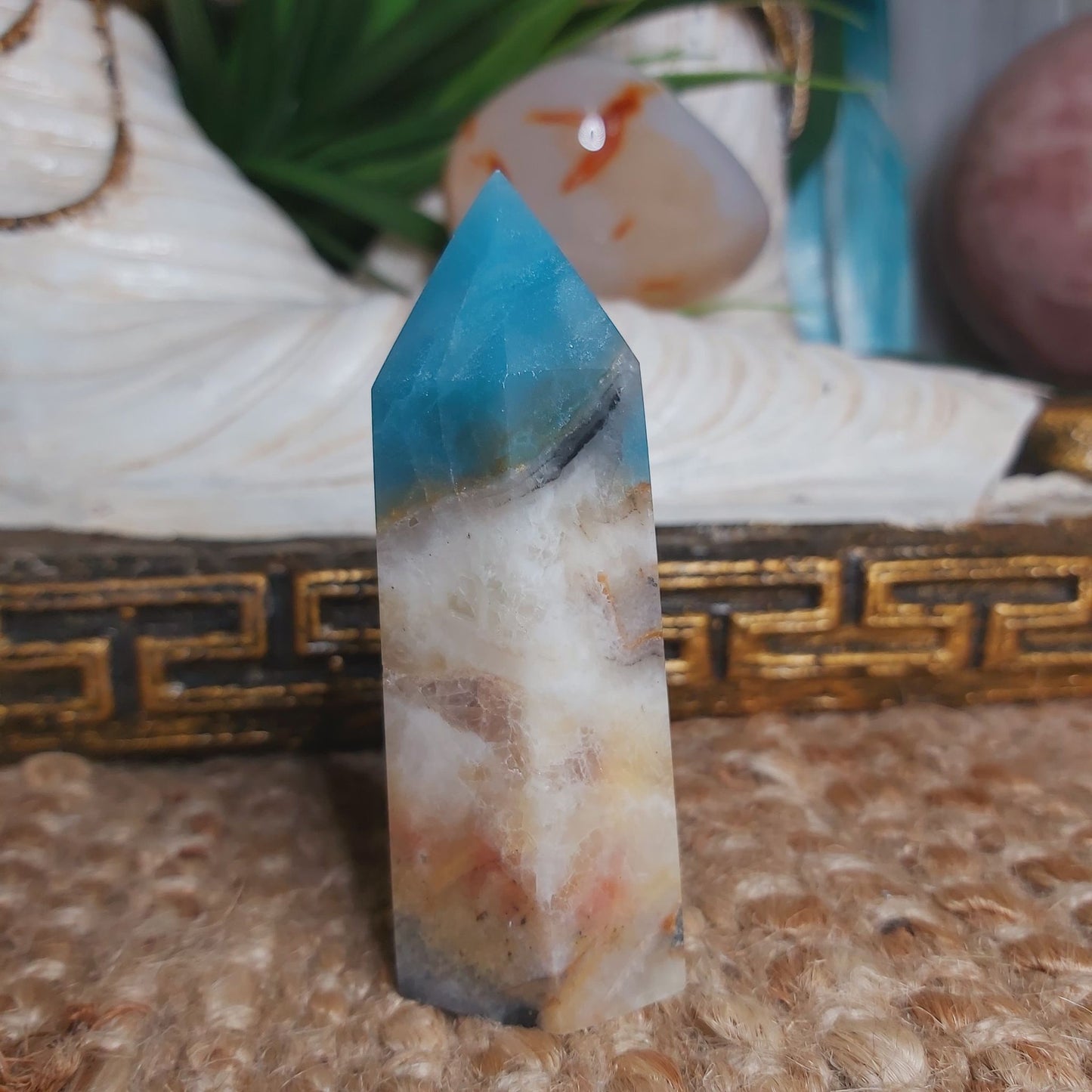 Caribbean Calcite Third Eye 109 gms (GEM120)