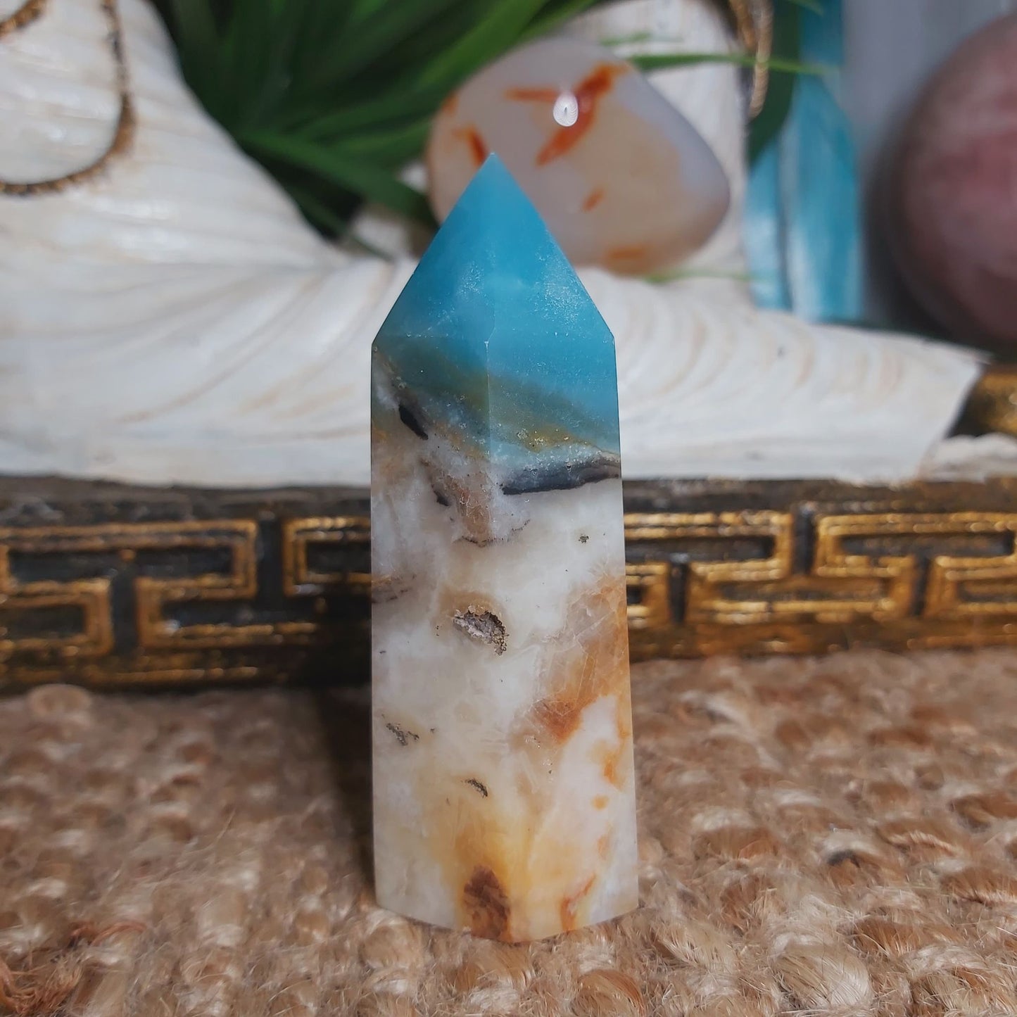 Caribbean Calcite Third Eye 109 gms (GEM120)