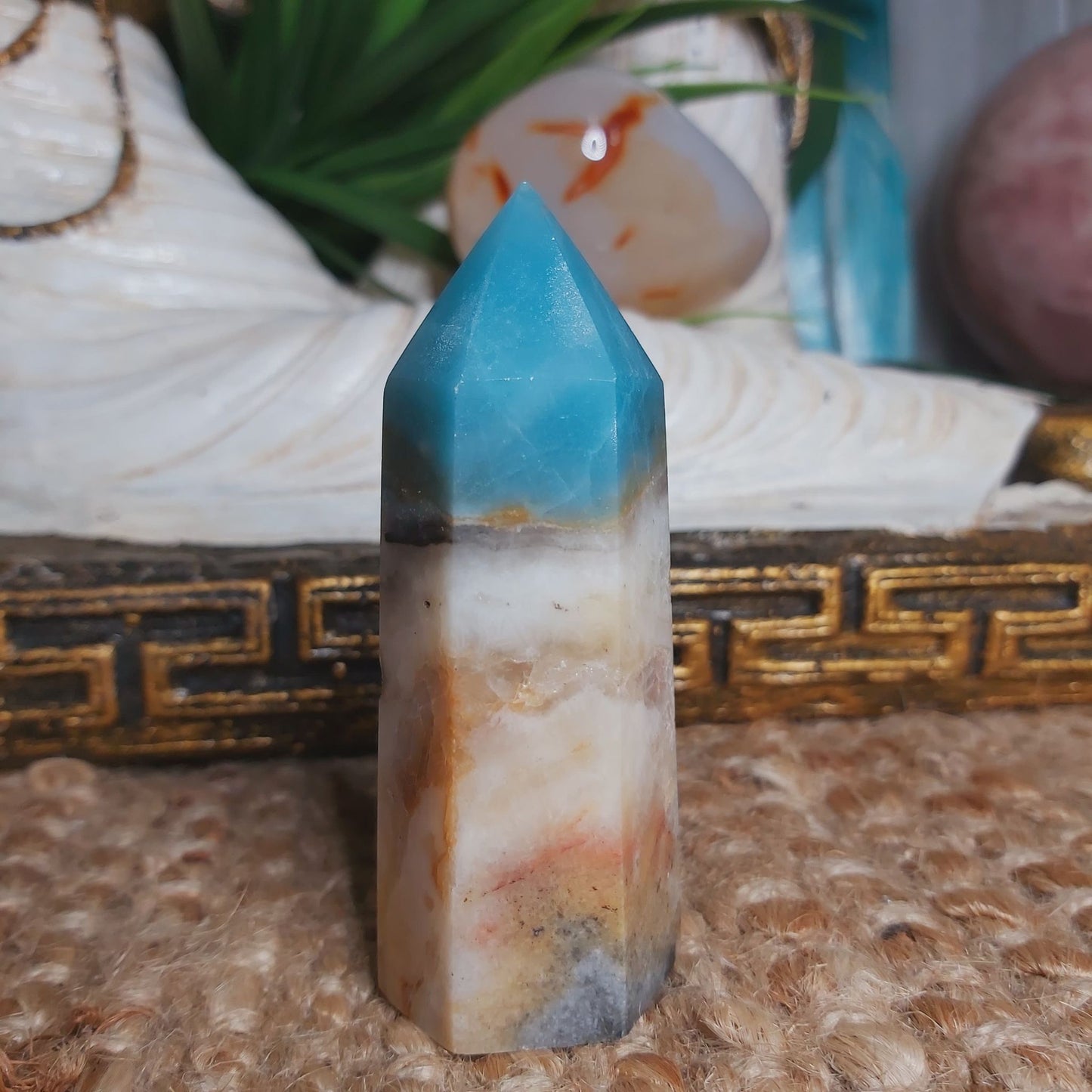 Caribbean Calcite Third Eye 109 gms (GEM120)