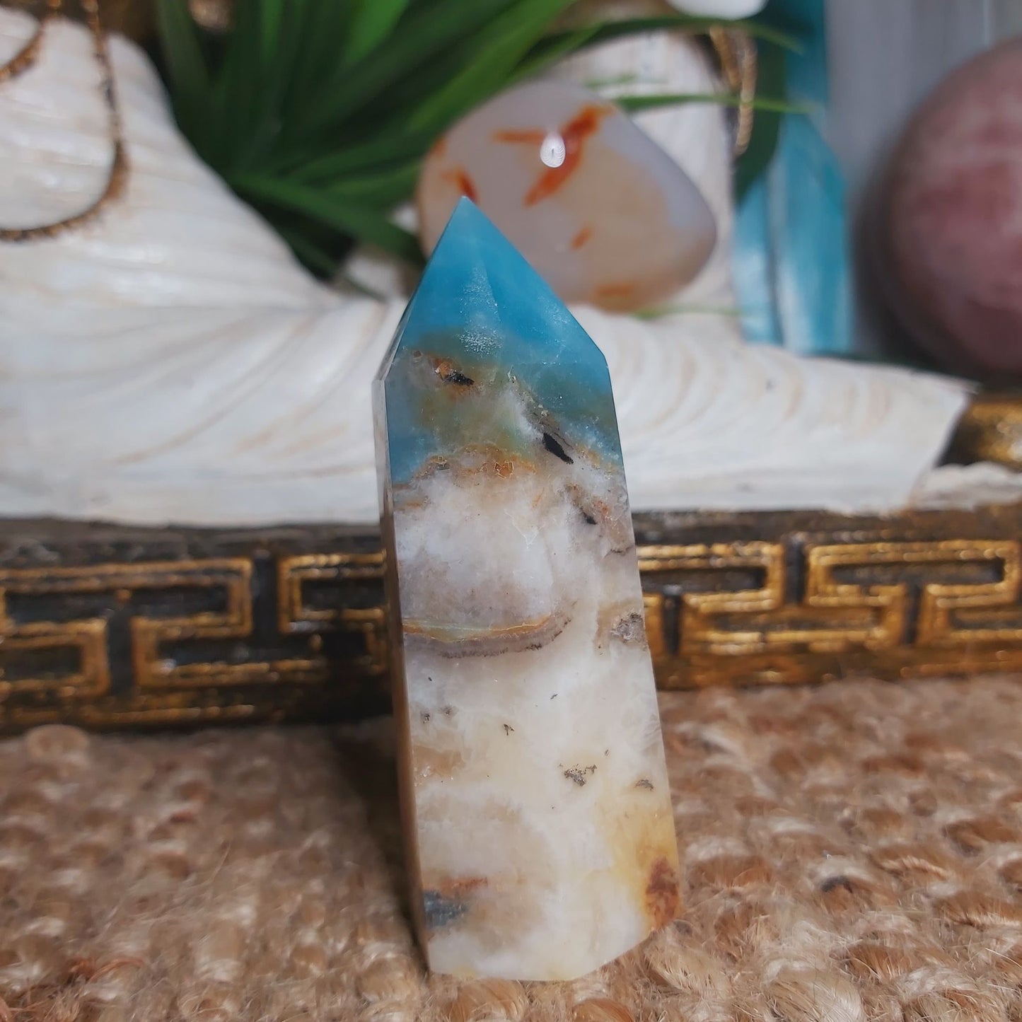 Caribbean Calcite Third Eye 109 gms (GEM120)