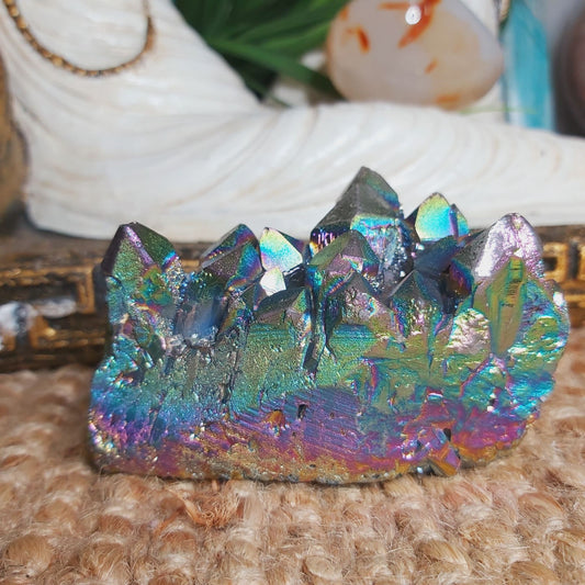 Titanium Aura Quartz Gemstone 241 gms (GEM131)