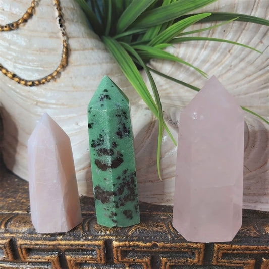 Heart Chakra Crystal Points 187 gms (GEM175)