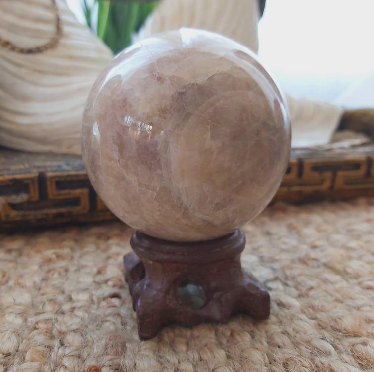 Black Moonstone Spiritual Wisdom Gemstone 382 gms (GEM226)