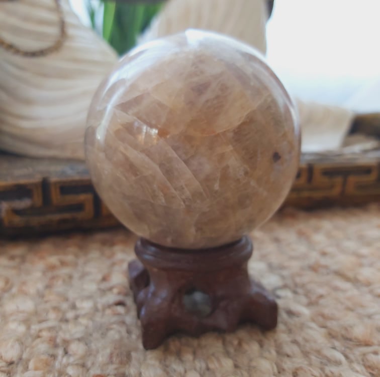 Black Moonstone Spiritual Wisdom Gemstone 382 gms (GEM226)