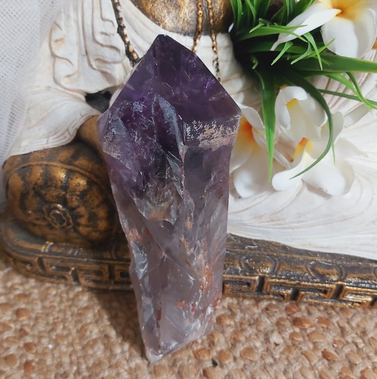 Chevron Amethyst Protection Goddess 681 gms (GEM266)