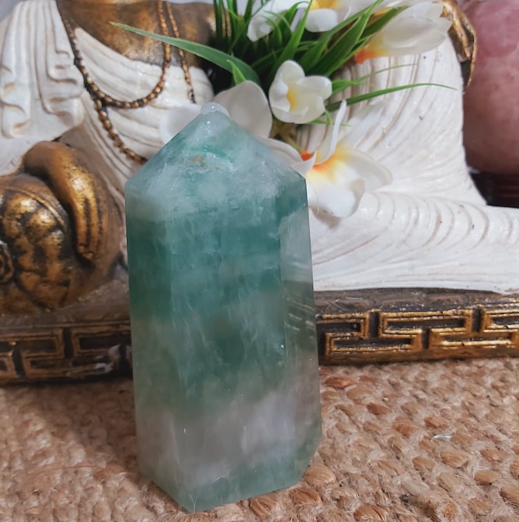 Fluorite Tower Crystal Gemstone 840 gms (GEM267)